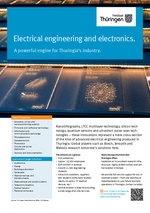 Factsheet Electrical Engineering & Electronics in Thuringia
