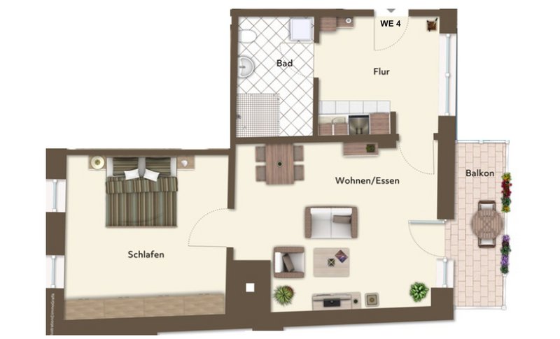 Eleganz trifft Komfort: Zentrale, barrierefreie Wohnung mit prachtvollen Stuckdecken (ME 4)