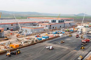 Baufortschritt CATL-Betriebsgelände 2022