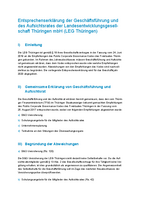 Geschäftsbericht der LEG Thüringen 2020 - Entsprechenserklärung Geschäftsbericht der LEG Thüringen 2020 - Entsprechenserklärung