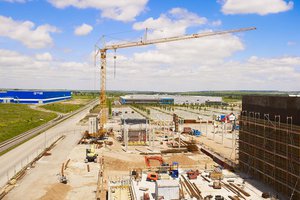 Baustelle am Erfurter Kreuz 2010