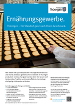 Factsheet Ernährungswirtschaft in Thüringen