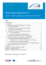 RIS3-Monitoringbericht 2017 RIS3-Monitoringbericht 2017