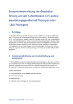 Geschäftsbericht der LEG Thüringen 2019 - Entsprechenserklärung Geschäftsbericht der LEG Thüringen 2019 - Entsprechenserklärung