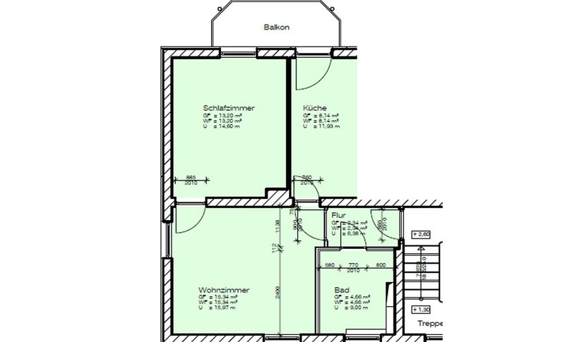 Ideale Zwei-Raum-Wohnung (ME174)