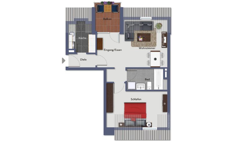 2-Raum-Wohnung im Dachgeschoss Nr. 28 (WBS erforderlich!)