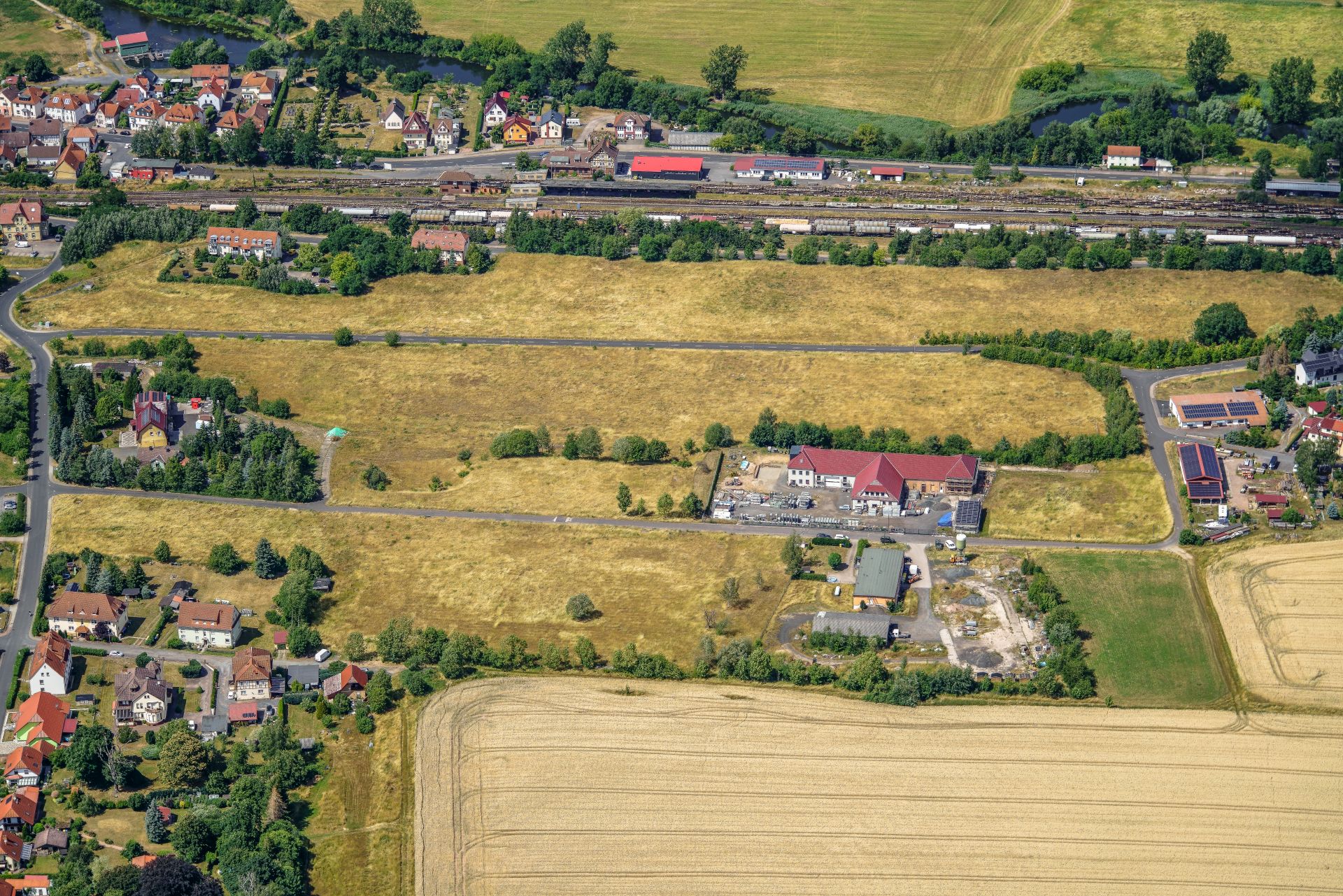 Aerial photo industrial area "An der Hardtstraße"