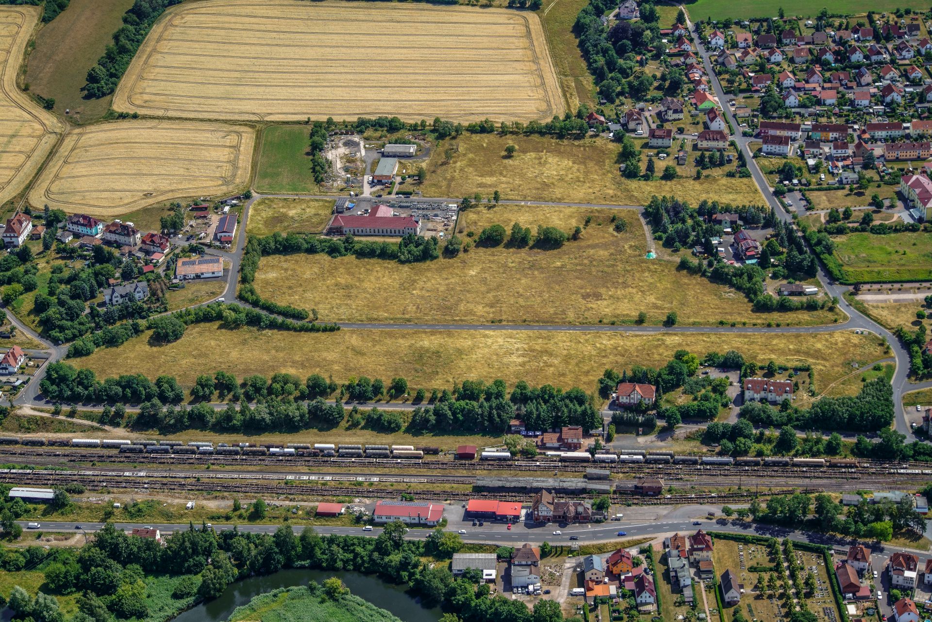 Aerial photo industrial area "An der Hardtstraße"