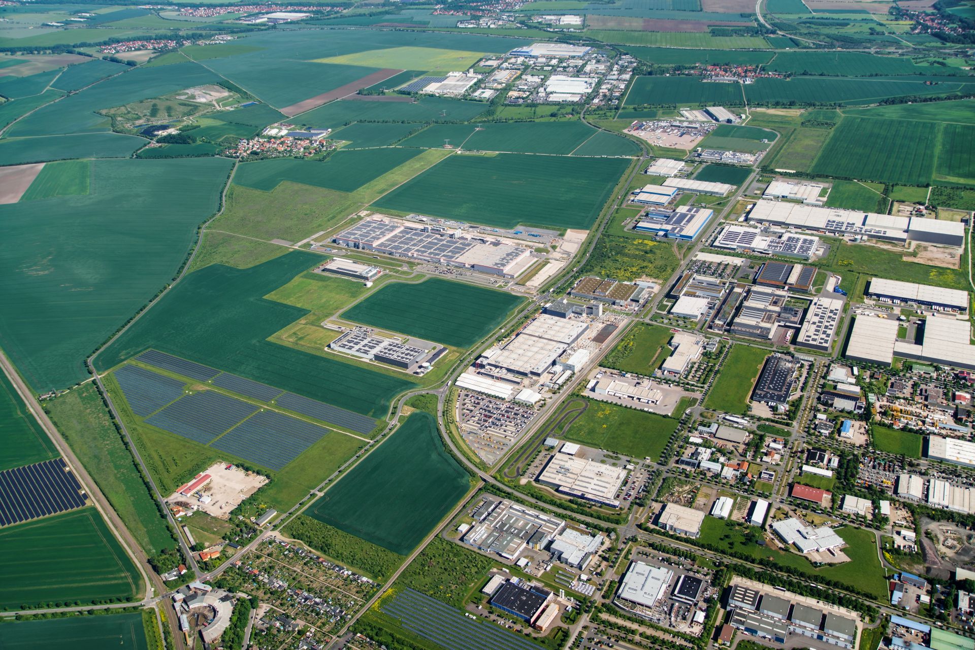 Luftbild "Industriegroßfläche "Erfurter Kreuz"