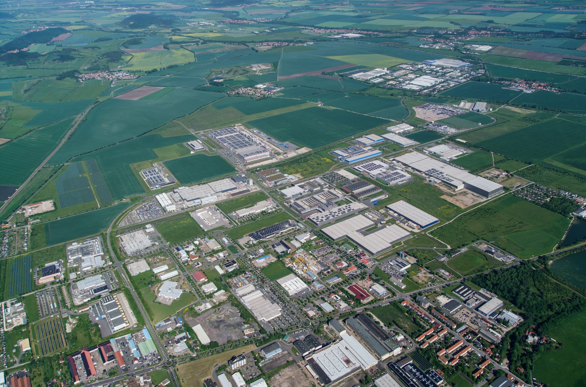 Luftbild "Industriegroßfläche "Erfurter Kreuz"