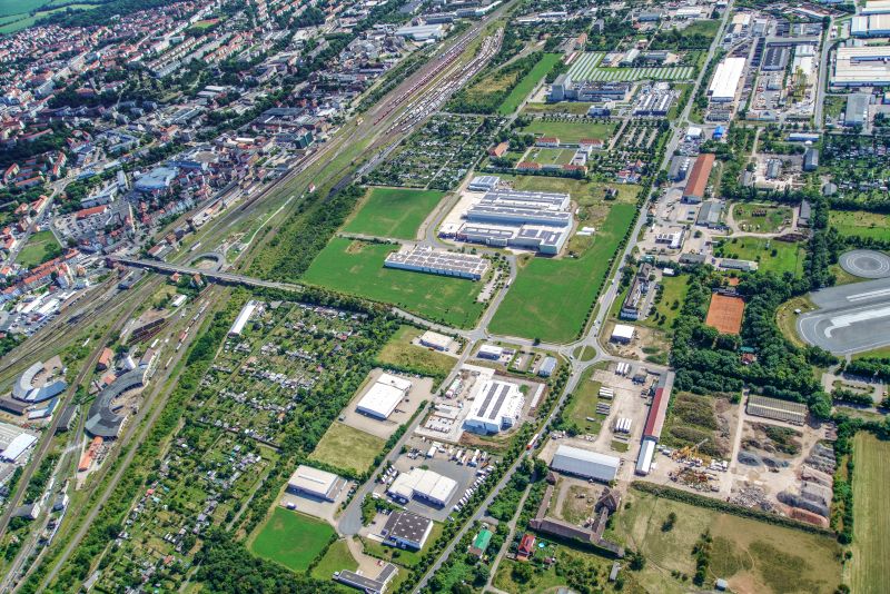 Ansicht Industrie- und Gewerbegebiet Darrweg