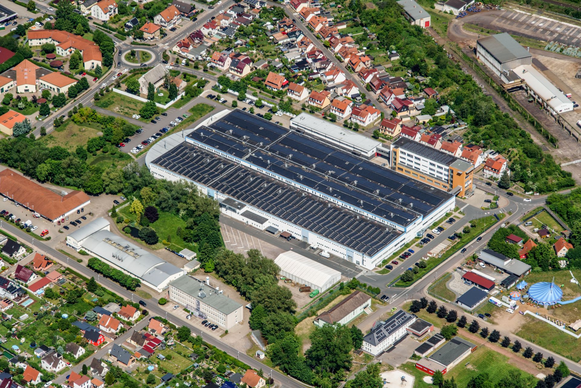 Luftbild Nordhausen, IFA-Industriepark