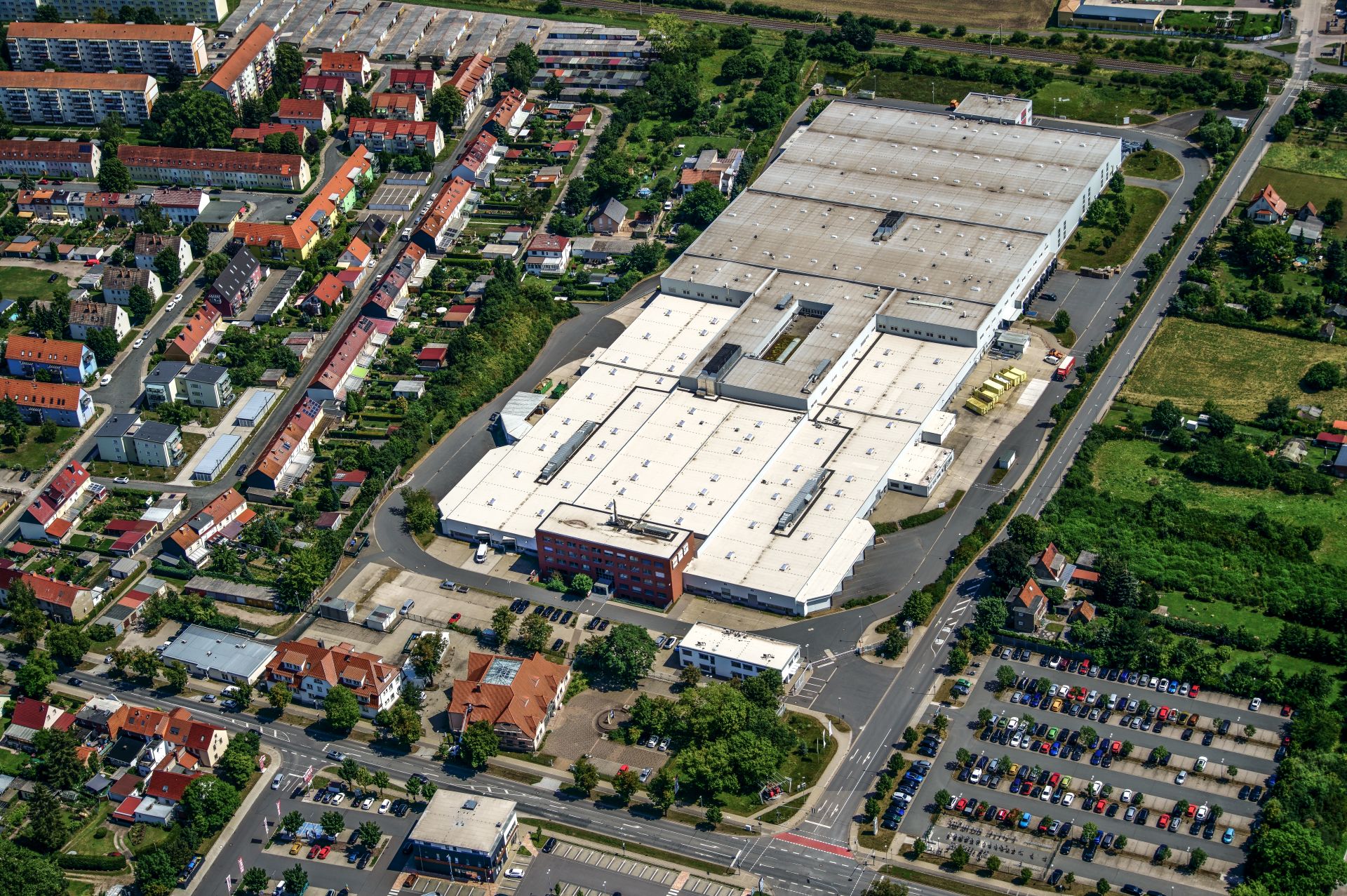 Luftbild Sömmerda, Gewerbestandort "Erfurter Straße" Luftbild Sömmerda, Gewerbestandort "Erfurter Straße"