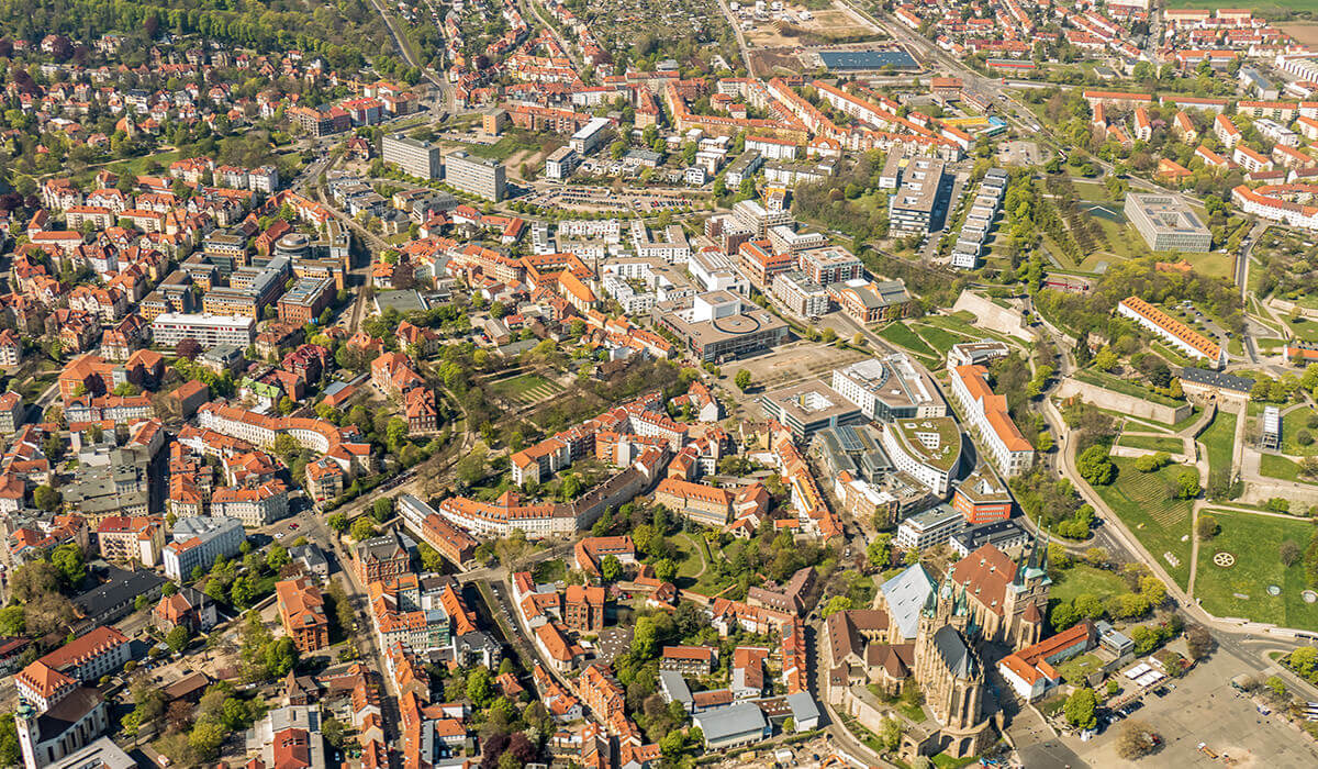 Luftbild Erfurt-Brühl