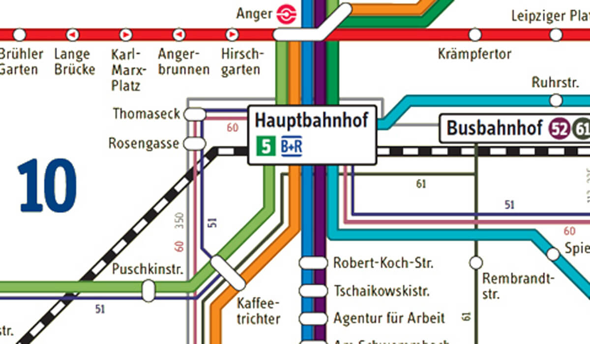 Slide 4: Liniennetzplan Erfurt