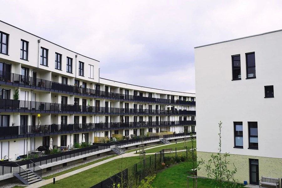 Erfurt-Brühl: Newly built residential buildings Erfurt-Brühl: Newly built residential buildings