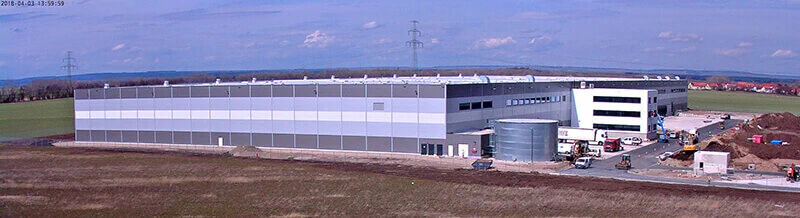Das neue Logistikzentrum der Berger Logistik GmbH in Erfurt Stotternheim.