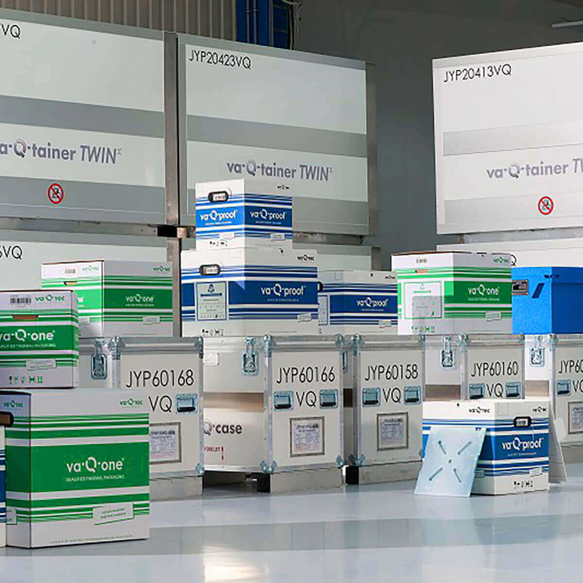 Die Thermocontainer von va-Q-tec aus Kölleda. Bild: va-Q-tec AG