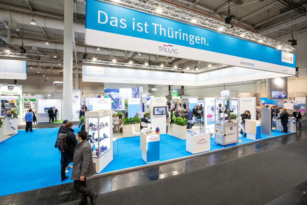 Der Thüringer Gemeinschaftsstand auf der Hannover Messe 2023. Der Thüringer Gemeinschaftsstand auf der Hannover Messe 2023.