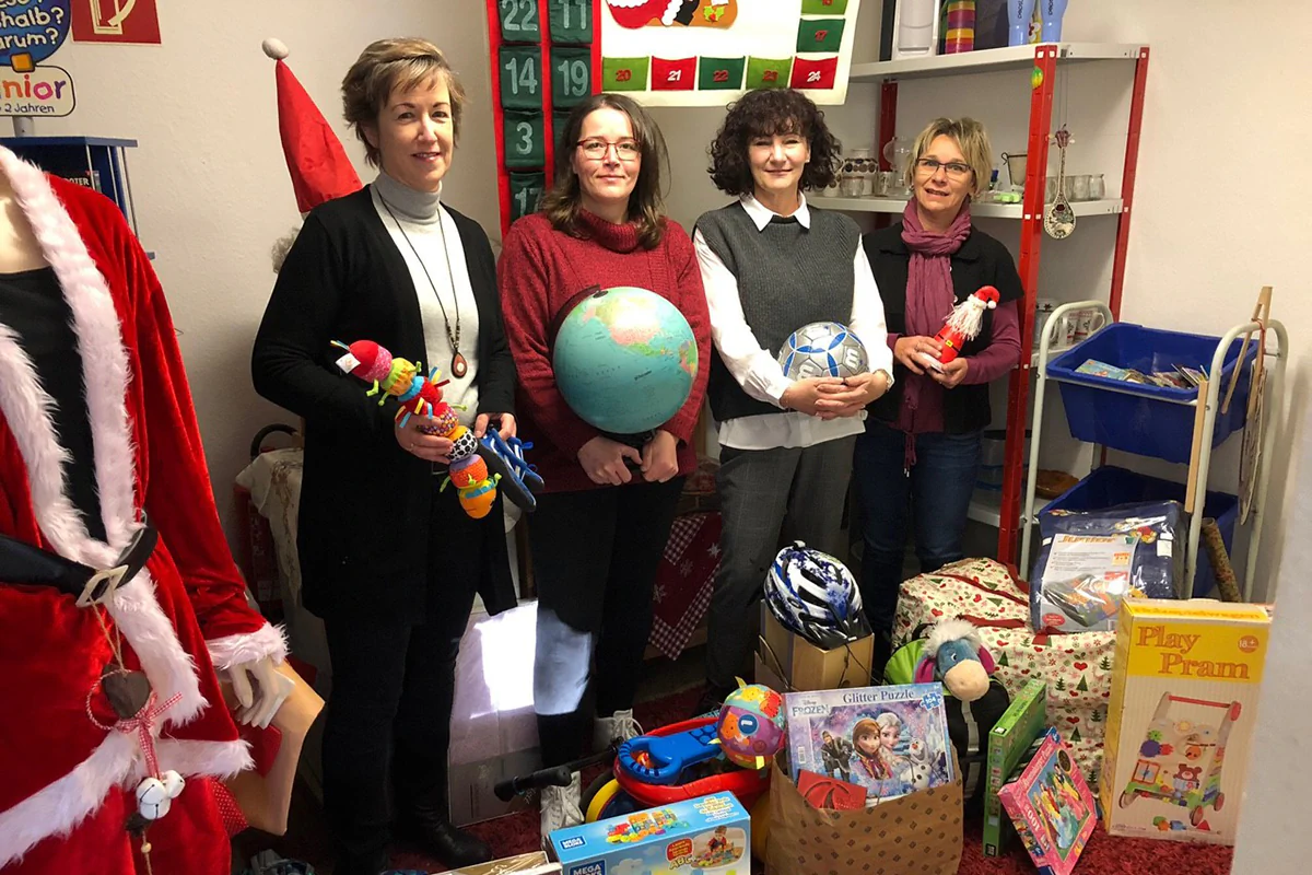 Spendenübergabe an Bummi-Kaufhaus der AWO/AJS in Erfurt, 15.12.2022