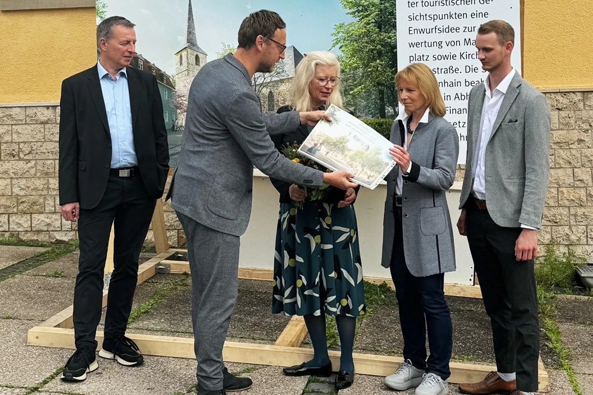 Übergabe Wettbewerbsergebnisse in Blankenhain