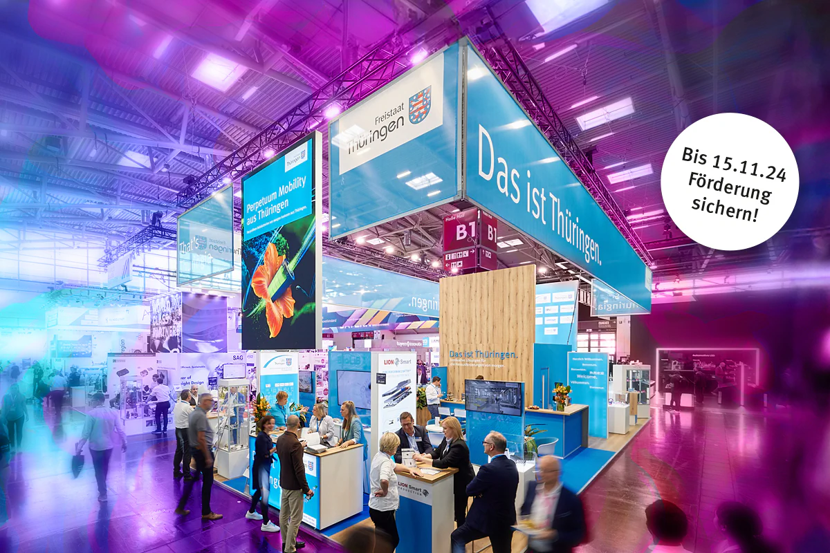 Thüringer Gemeinschaftsstand auf der Messe IAA Mobility 2023