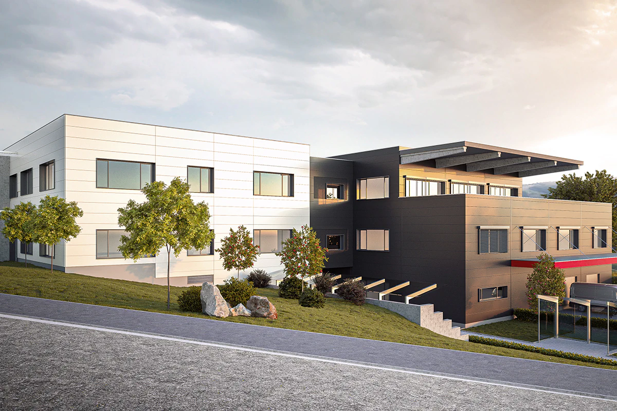 Das neue Gebäude von Analytik Jena in Ilmenau mit Blick auf den Thüringer Wald. Bild: Analytik Jena Das neue Gebäude von Analytik Jena in Ilmenau mit Blick auf den Thüringer Wald.