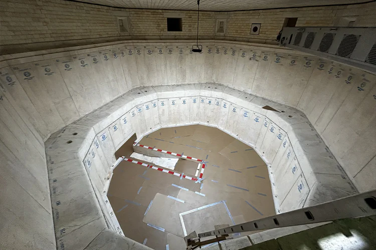 So sieht sie von oben aus, die neue Elektroglasschmelzwanne des Glasproduktionswerkes in Piesau, die im vorigen Herbst offiziell eingeweiht wurde.