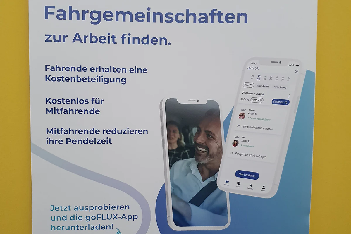 News: goFLUX: Mitfahr-App entlastet Pendler und Umwelt am Erfurter Kreuz