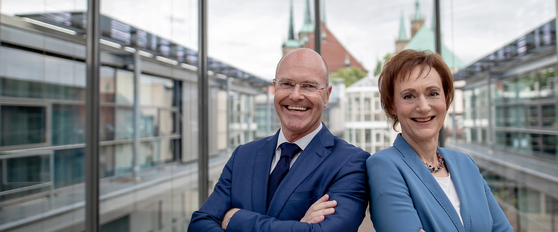 Geschäftsführung der LEG: Andreas Krey und Sabine Wosche Bildbeschreibung / description: Geschäftsführung der LEG: Andreas Krey und Sabine Wosche