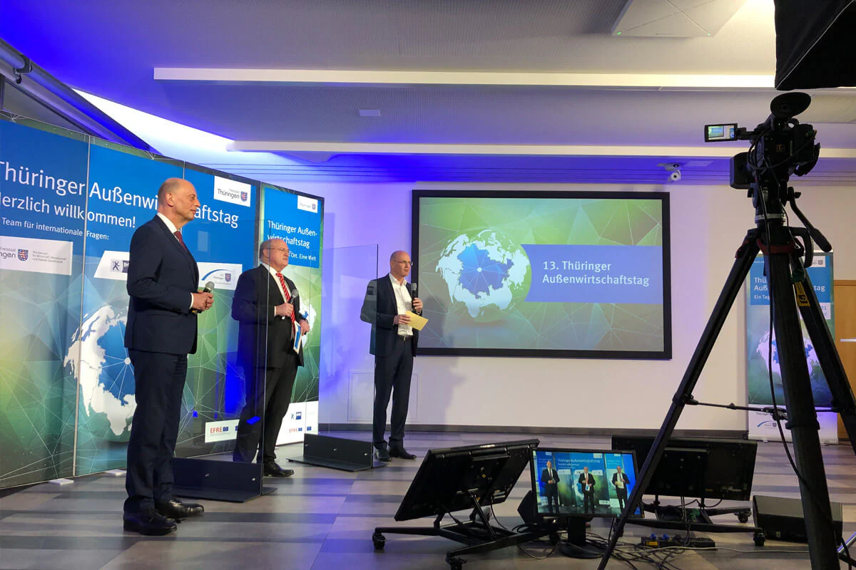 Bildbeschreibung / description: Aufnahmen und Live-Übertragung einer Veranstaltung